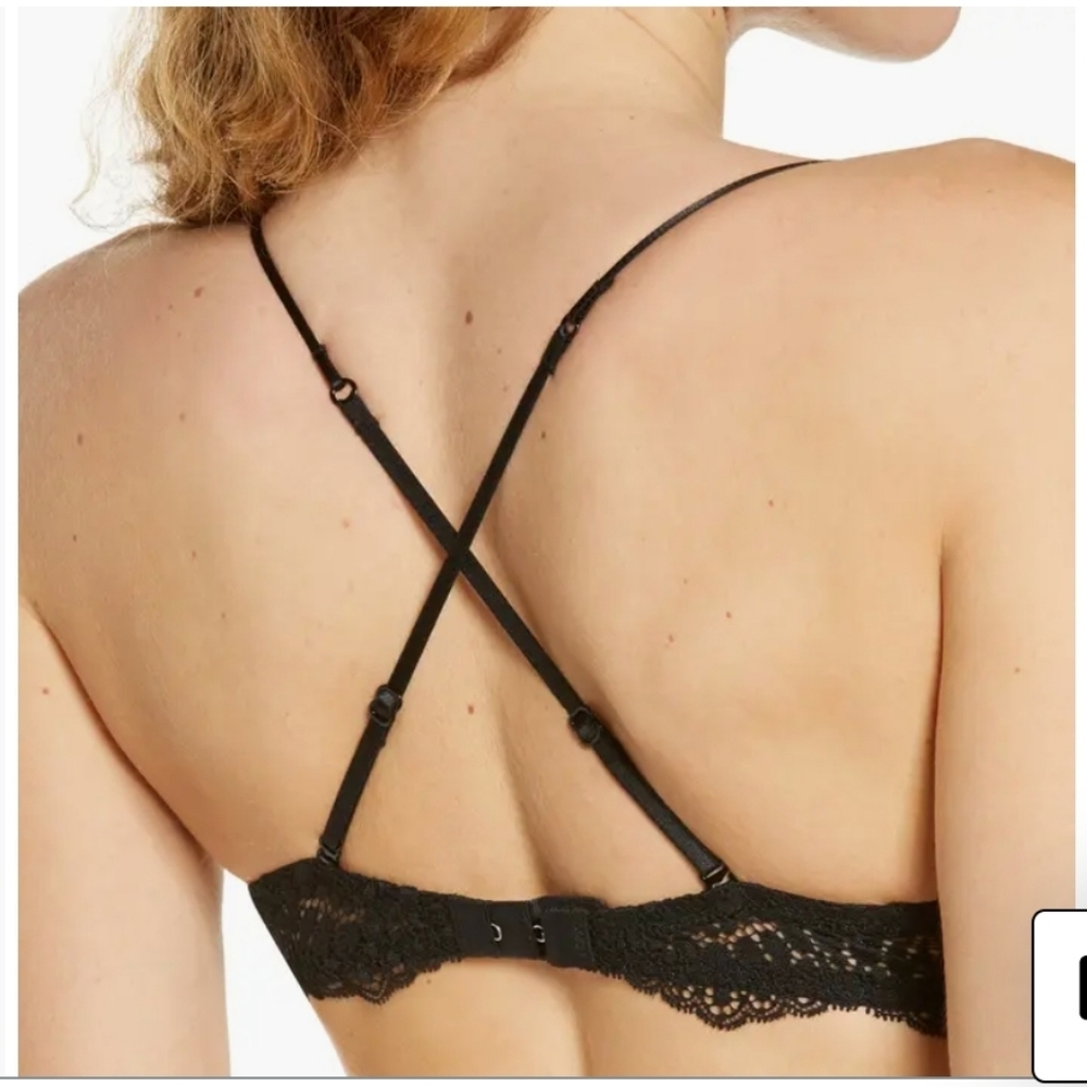 Free People Black Maya Multiway Bralette Lace Bra Size Small - Picture 2 of 12